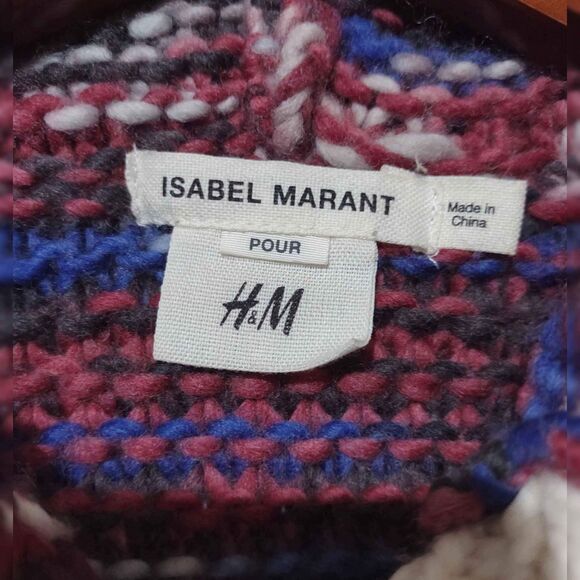 Isabel Marant pour H&M Fringe Woven Hoodie Zip Cardigan - Picture 3 of 7